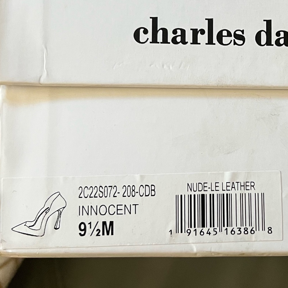 $120 Charles David INNOCENT Pointed Closed Toe STILETTO Heel LEATHER PUMPS 9.5 - Picture 13 of 17